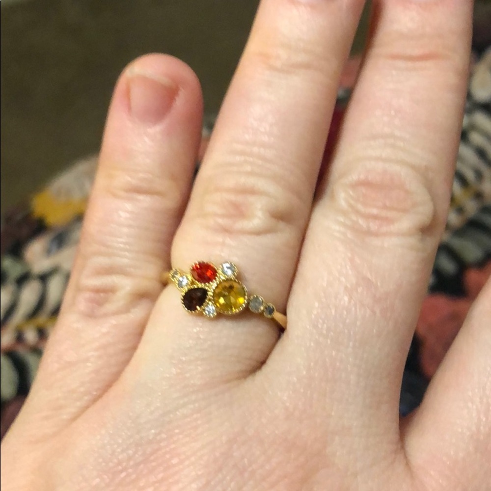 Size 8 FJ CLUSTER RING!